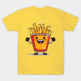 kawaii french fries T-Shirt cute potatofood T-Shirt